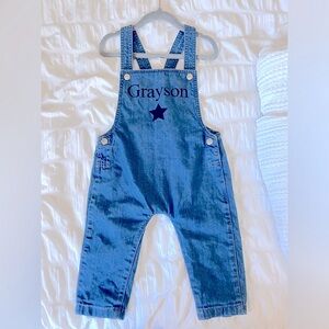 “Grayson” Denim dungarees 12-18 months